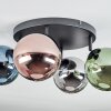 Chehalis Plafonnier, Boule lumineuse Bleu, Chrome, Vert, Cuivré, Fumé, 4 lumières