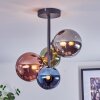 Chehalis Plafonnier, Boule lumineuse 33 cm Bleu, Chrome, Vert, Cuivré, Fumé, 4 lumières