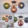 Gastor Plafonnier, Boule lumineuse Or, Noir, 3 lumières