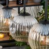 Ripoll Suspension, Boule lumineuse, Suspension Écru, Noir, 5 lumières