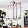 Ripoll Suspension, Boule lumineuse, Suspension Écru, Noir, 5 lumières