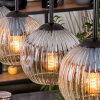 Ripoll Suspension, Boule lumineuse, Suspension Écru, Noir, 5 lumières