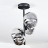 Chehalis Plafonnier, Boule lumineuse 33 cm Clair, Fumé, 4 lumières
