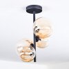 Chehalis Plafonnier, Boule lumineuse 33 cm Ambre, Clair, 4 lumières
