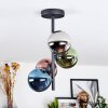 Chehalis Plafonnier, Boule lumineuse 27 cm Bleu, Chrome, Vert, Cuivré, Fumé, 4 lumières