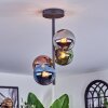 Chehalis Plafonnier, Boule lumineuse 27 cm Bleu, Chrome, Vert, Cuivré, Fumé, 4 lumières
