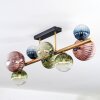 Chehalis Plafonnier, Boule lumineuse Or, Noir, 8 lumières