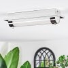 Zamar Luminaire de salle de bain, Plafonnier LED Chrome, 1 lumière