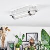 Zamar Luminaire de salle de bain, Plafonnier LED Chrome, 1 lumière