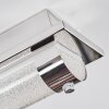 Zamar Luminaire de salle de bain, Plafonnier LED Chrome, 1 lumière
