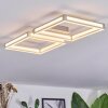 Danor Plafonnier LED Nickel mat, 1 lumière
