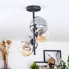 Chehalis Plafonnier, Boule lumineuse 33 cm Ambre, Clair, Fumé, 4 lumières