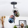 Chehalis Plafonnier, Boule lumineuse 27 cm Bleu, Chrome, Vert, Cuivré, Fumé, 4 lumières