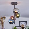 Chehalis Plafonnier, Boule lumineuse 27 cm Bleu, Chrome, Vert, Cuivré, Fumé, 4 lumières