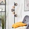 Koyoto Boule lumineuse, Lampadaire Ambre, Fumé, 5 lumières