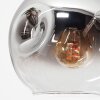 Ripoll Plafonnier, Boule lumineuse Chrome, Clair, Fumé, 8 lumières