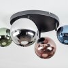 Chehalis Plafonnier, Boule lumineuse Bleu, Chrome, Vert, Cuivré, Fumé, 4 lumières