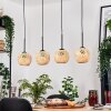 Basto Suspension, Suspension Écru, Noir, 4 lumières