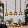 Koyoto Suspension, Boule lumineuse, Suspension Écru, Noir, 4 lumières