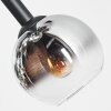 Koyoto Plafonnier, Boule lumineuse Chrome, Clair, Fumé, 10 lumières