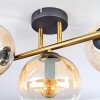 Koyoto Plafonnier, Boule lumineuse Or, Noir, 3 lumières