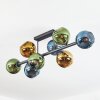 Koyoto Plafonnier, Boule lumineuse Bleu, Or, Vert, 8 lumières