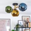 Koyoto Plafonnier, Boule lumineuse Or, Noir, 3 lumières