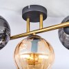 Koyoto Plafonnier, Boule lumineuse Or, Noir, 3 lumières