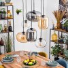 Apedo Suspension, Suspension Ambre, Clair, Fumé, 6 lumières