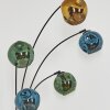 Ripoll Boule lumineuse, Lampadaire Bleu, Or, Vert, 5 lumières