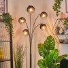 Koyoto Boule lumineuse, Lampadaire Clair, Fumé, 5 lumières
