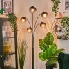 Koyoto Boule lumineuse, Lampadaire Clair, Fumé, 5 lumières