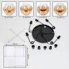 Ripoll Suspension, Boule lumineuse, Suspension Ambre, Clair, 5 lumières