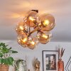 Koyoto Plafonnier, Boule lumineuse Ambre, 8 lumières