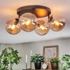 Gastor Plafonnier, Boule lumineuse Ambre, 4 lumières