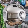 Ripoll Suspension, Boule lumineuse, Suspension Chrome, Fumé, 5 lumières
