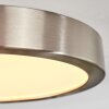 Finsrud Luminaire de salle de bain, Plafonnier, Panel LED Nickel mat, 1 lumière
