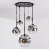 Ripoll Suspension, Boule lumineuse, Suspension Clair, Fumé, 5 lumières
