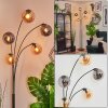 Gastor Boule lumineuse, Lampadaire Ambre, Fumé, 5 lumières