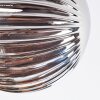 Chehalis Plafonnier, Boule lumineuse Ambre, Fumé, 4 lumières