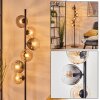 Koyoto Boule lumineuse, Lampadaire Ambre, Clair, Fumé, 6 lumières