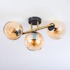 Koyoto Plafonnier, Boule lumineuse Or, Noir, 3 lumières