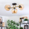 Koyoto Plafonnier, Boule lumineuse Or, Noir, 3 lumières