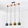 Koyoto Suspension, Boule lumineuse, Suspension Écru, Noir, 4 lumières