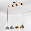 Koyoto Suspension, Boule lumineuse, Suspension Écru, Noir, 4 lumières