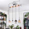 Koyoto Suspension, Boule lumineuse, Suspension Écru, Noir, 4 lumières
