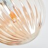 Chehalis Plafonnier, Boule lumineuse Ambre, 4 lumières
