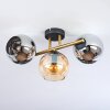 Koyoto Plafonnier, Boule lumineuse Or, Noir, 3 lumières