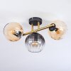 Koyoto Plafonnier, Boule lumineuse Or, Noir, 3 lumières