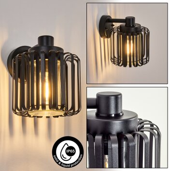 Horil Lampe murale d´extérieur, Applique murale Noir, 1 lumière